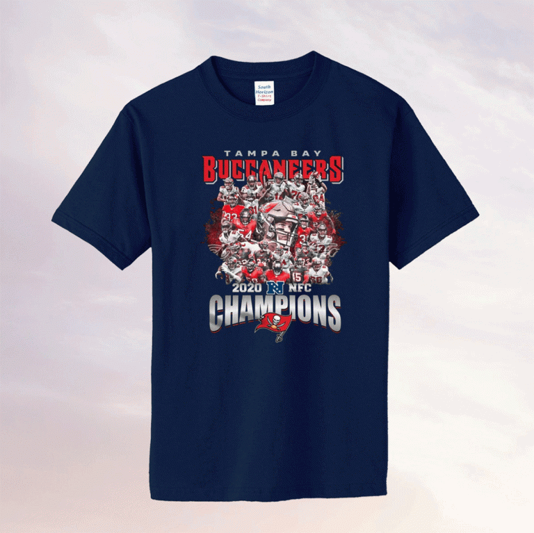 Official Tampa bay Buccaneers 2021 NFC Champions T-Shirt