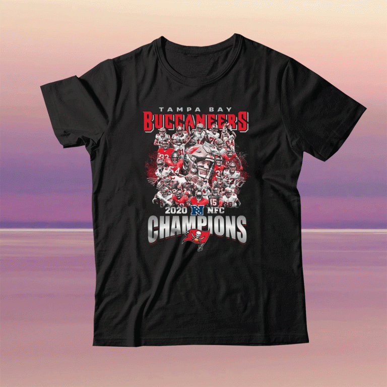 Official Tampa bay Buccaneers 2021 NFC Champions T-Shirt