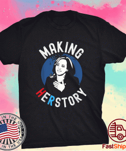 Vintage Kamala Harris Madame Vice President Making History Tee Shirt