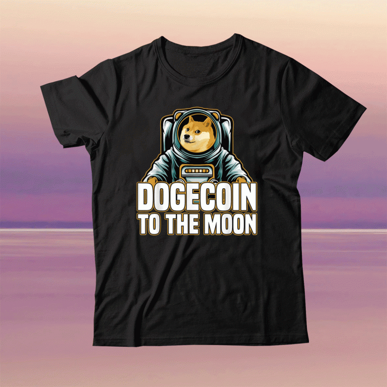 Original Dogecoin To The Moon T-Shirt