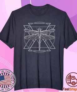 Dragon Fly Insect Nature Geometric Beautiful Elegant 2021 T-Shirt