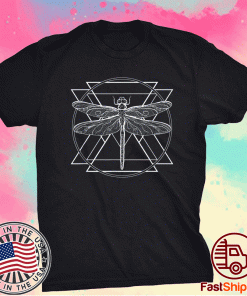 Dragon Fly Insect Nature Geometric Beautiful Elegant 2021 T-Shirt