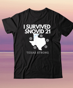 I Survived Snowvid Texas Strong 2021 T-Shirt