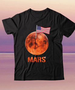 2021 Mars Mars Landing US Flag Tee Shirt
