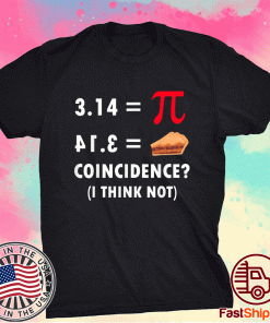 Pie and Pi Number Funny Pi Day Math Funny T-Shirt
