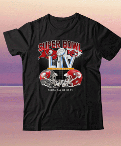 Tampa Bay Buccaneers vs Kansas City Chiefs Super Bowl Tampa Bay 2-7-2021 Tee Shirt