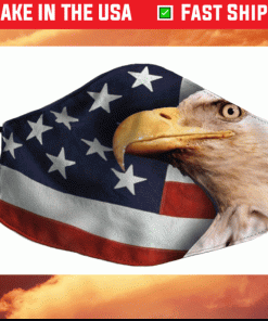 American Flag Eagle Filter Face Mask