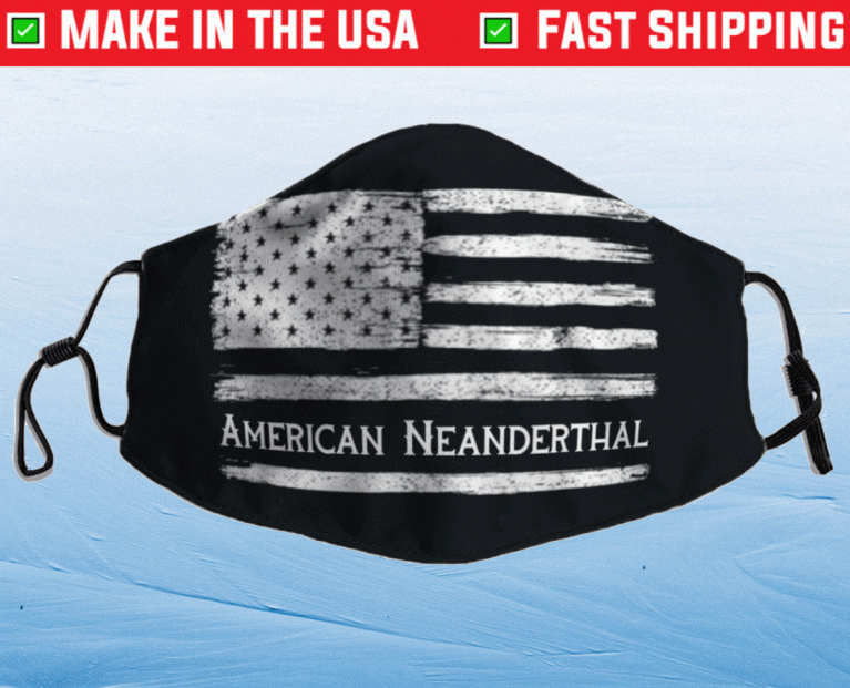 American Neanderthal Flag 2021 Face Masks