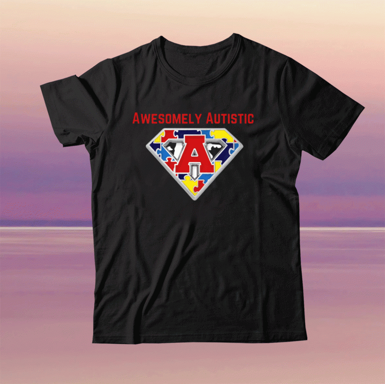 Awesomely Autistic Super Hero Tee Shirt