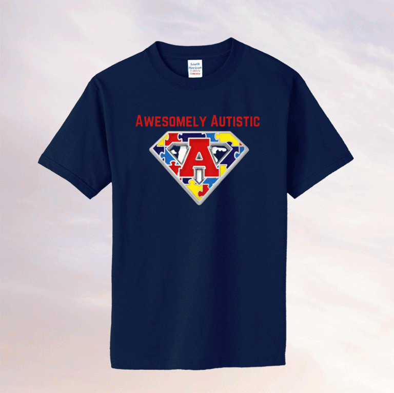 Awesomely Autistic Super Hero Tee Shirt