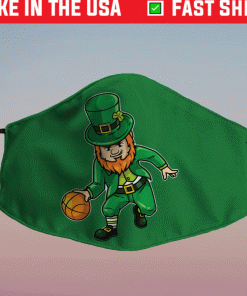 Funny Basketball St Patricks Day Face Masks