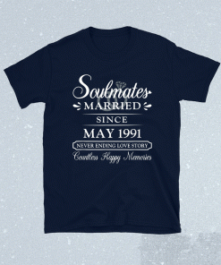 Couple Married Since May 1991 30th Wedding Anniversary 2021 Shirts