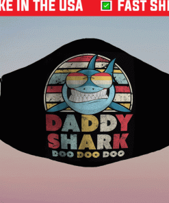 Daddy Shark Funny Face Mask