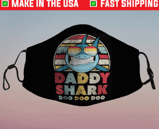 Daddy Shark Funny Face Mask