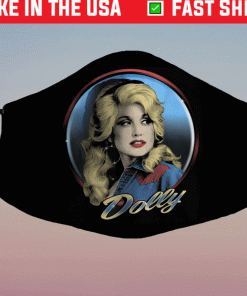 Funny Dolly Parton Western Face Masks