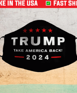 Donald Trump 2024 Take America Back Election Face Masks