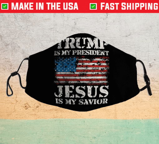 Jesus is my savior trump is my president face mask pack 3