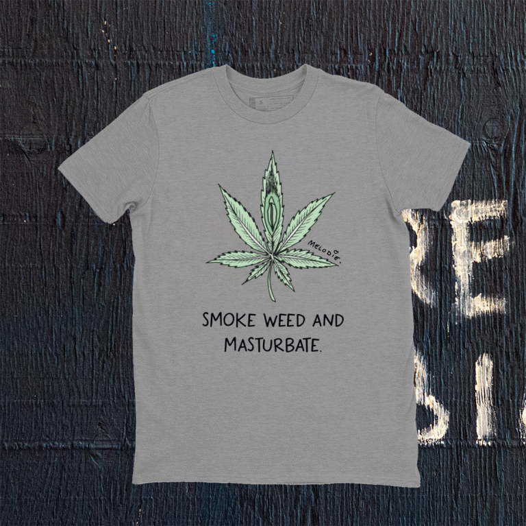 Melodie smoke weed and masturbate tee shirt