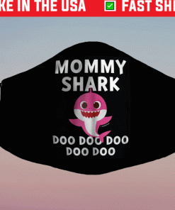 Funny Mommy Shark Doo Doo Doo Face Mask