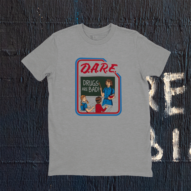 Drugs are bad tee shirt