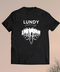 2021 Lundy Family Reunion Picnic Love Tree White Font Shirts