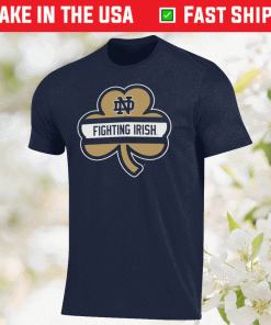 Navy Notre Dame Fighting Irish Shamrock Series Performance 2021 Shirts