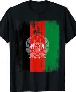 Vintage Afghanistan Afghan Flag Afghanistan Support 2021 TShirt