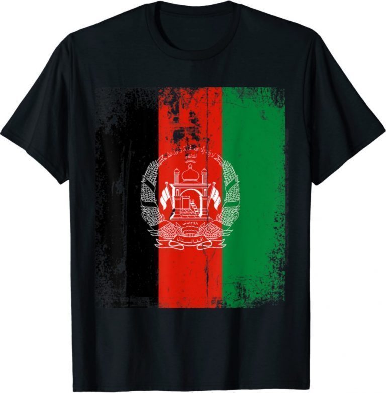 Vintage Afghanistan Afghan Flag Afghanistan Support 2021 TShirt