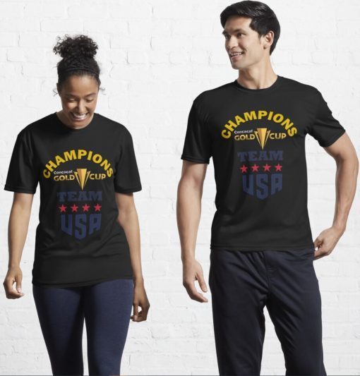 TEAM USA SOCCER CHAMPS CONCACAF Gold Cup 2021 T-Shirt