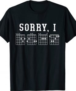 Sorry I DGAF Hidden Message Guitar Chords For Lover Funny Shirts