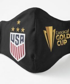 Flag USA Gold Champs Football Team 2021 Face Mask