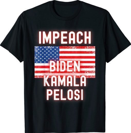 Impeach Biden Kamala Harris Nancy Pelosi Democrat DNC GOP 46 Unisex TShirt