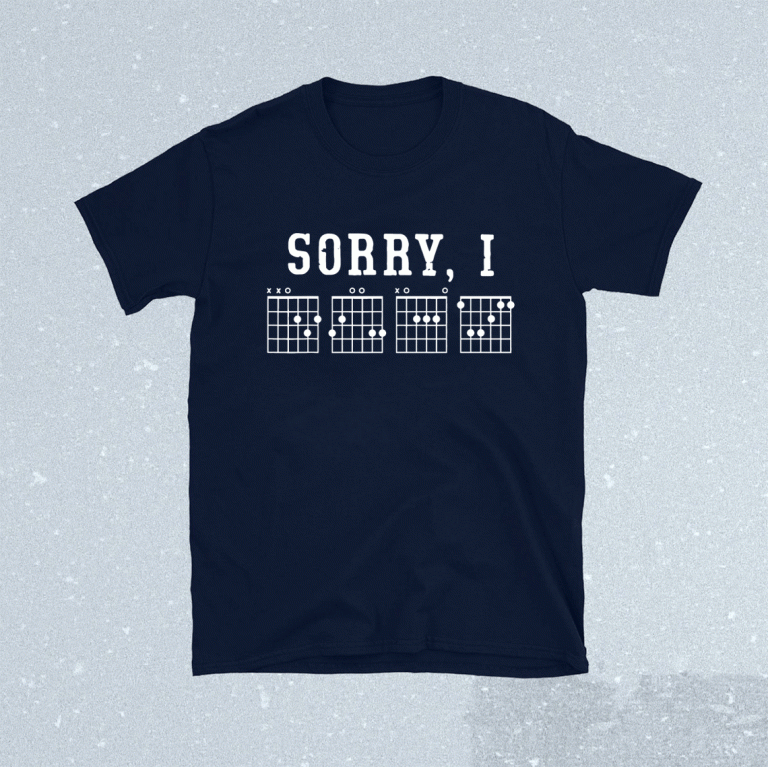 Sorry I DGAF Hidden Message Guitar Chords Classic Shirt