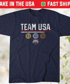 Team USA Swimming Medal Count Tee Shirt