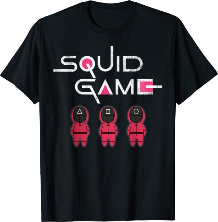 Chibi Squid Korean Game Tee Drama K-Drama Horror Movies Unisex T-Shirt