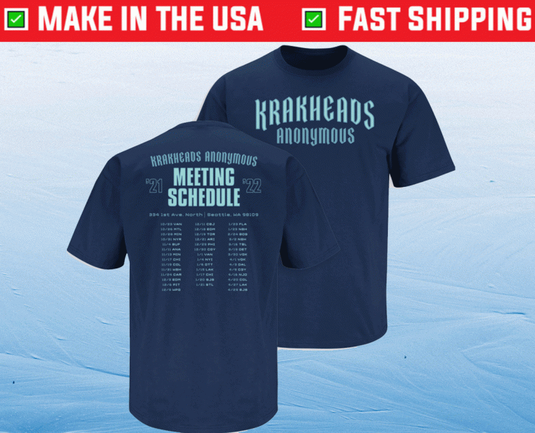 Krakheads Anonymous Seattle Hockey 2021 Shirts