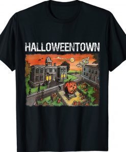 Halloween Town in University Pumpkin And Ghost Unisex TShirt