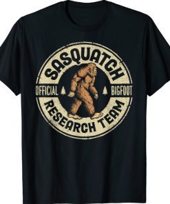 Vintage Bigfoot Research Team Retro Sasquatch Tee Shirt