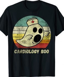 Halloween Ghost Cardiology Boo Nurse Nursing Medical Funny TShirt