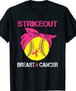 Strike Out Breast Cancer Awareness Softball Fighters Funny Shirts