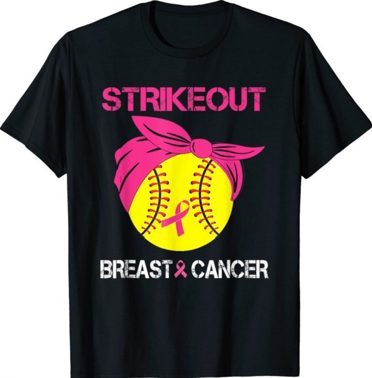 Strike Out Breast Cancer Awareness Softball Fighters Funny Shirts