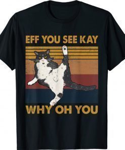 Retro Eff You See Kay Why Oh You Cat T-Shirt