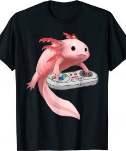 Axolotl Fish Playing Video Game White-Axolotl Lizard Gamers 2021 Shirts