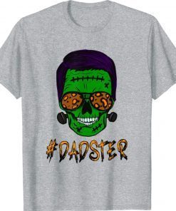 Monster Skull Dadster Dad Life Halloween Matching Family 2021 Shirts
