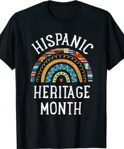 Hispanic Heritage Month Rainbow Latin Country Flags 2021 Shirts