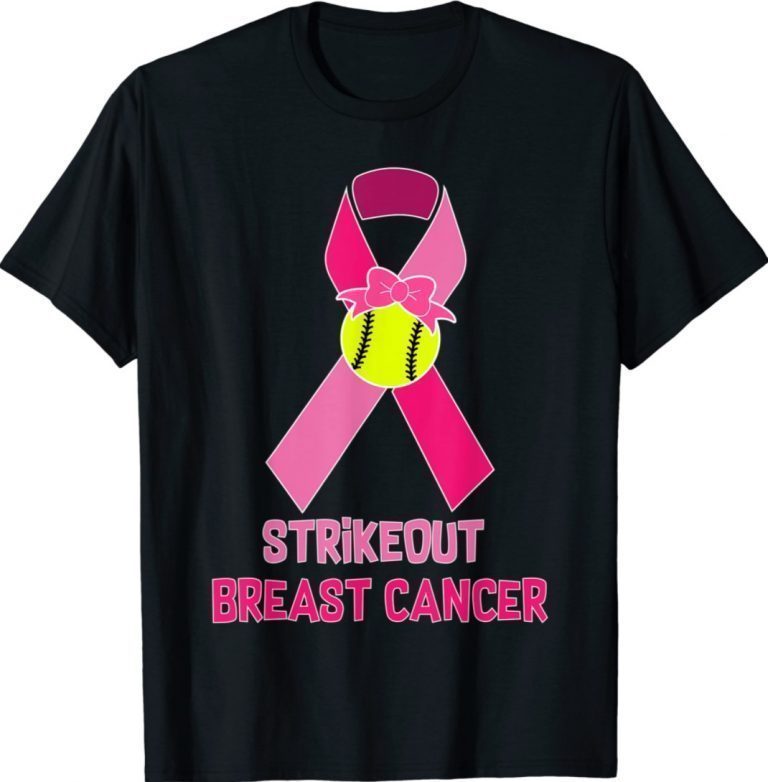 Strike Out Breast Cancer Awareness Softball Ball Fighters 2021 TShirt