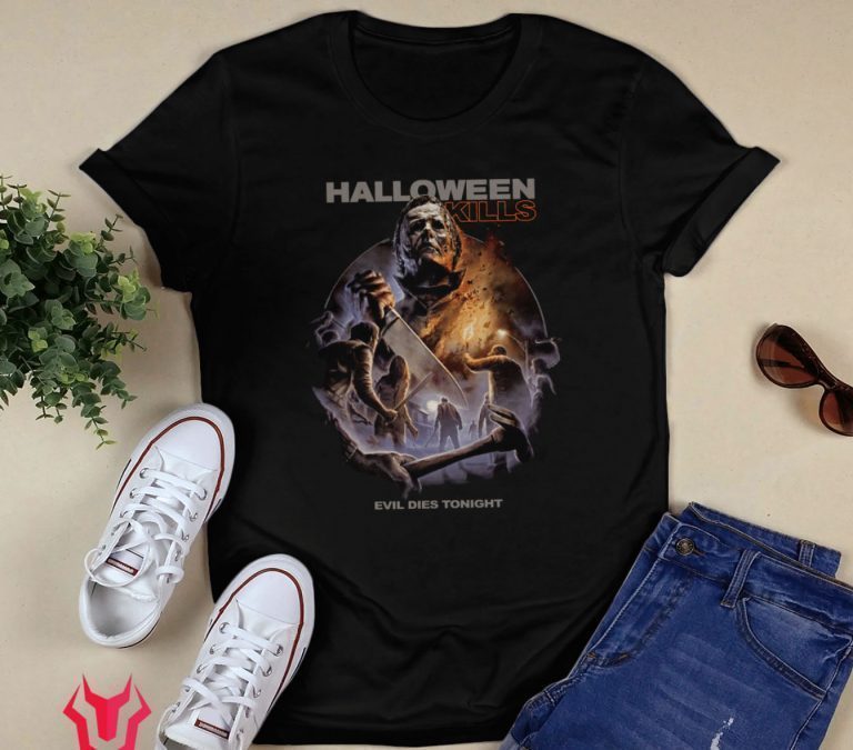 HALLOWEEN KILLS EVIL DIES TONIGHT 2021 TSHIRT