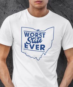 Worst State Ever Ohio Map 2021 TShirt