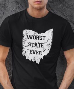 Worst State Ever Ohio State Map Classic TShirt
