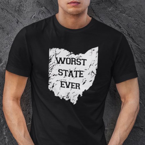 Worst State Ever Ohio State Map Classic TShirt
